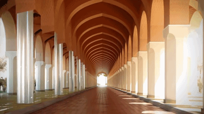 土豪又搞事了！沙漠中的星空高铁站！准备好光影梦幻的朝圣旅途