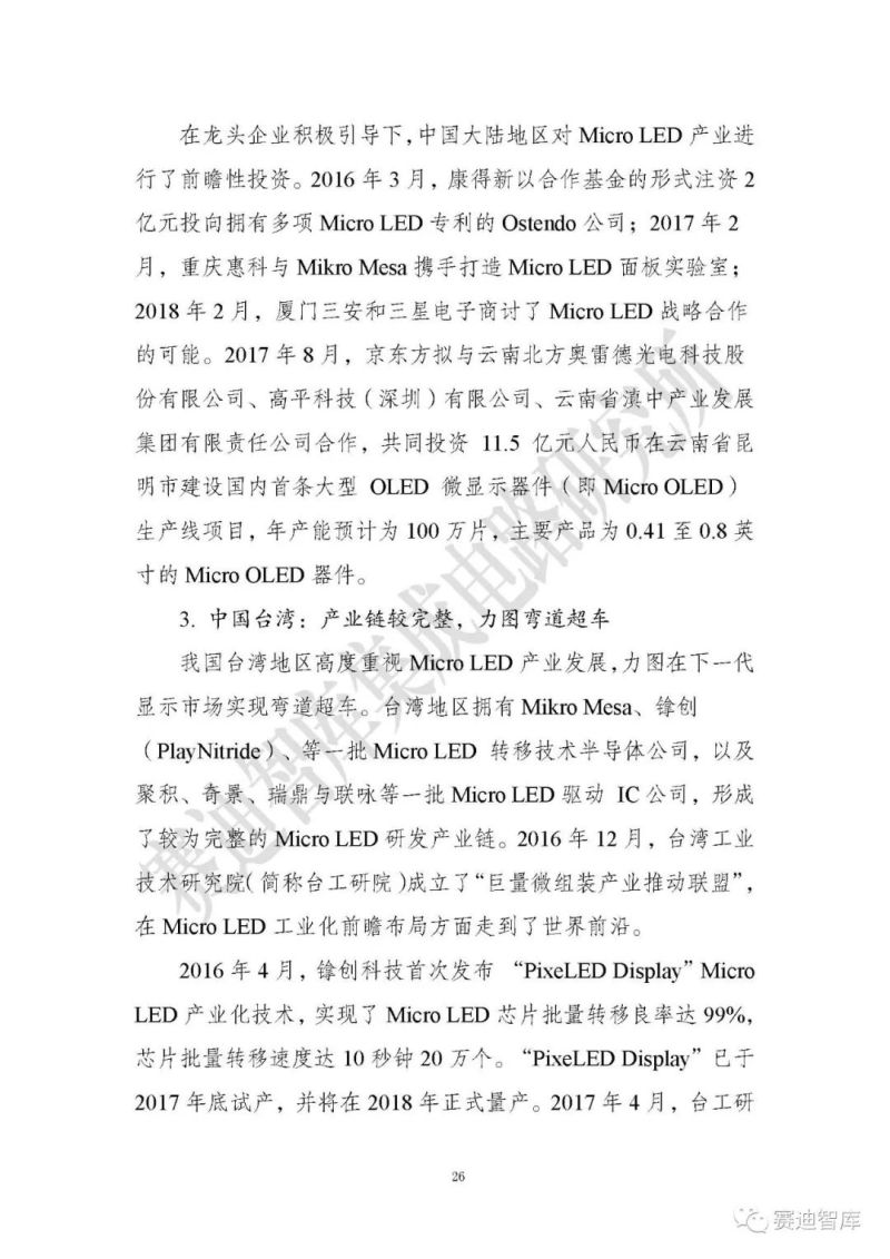 【全文】《Micro LED显示研究报告（2019）》