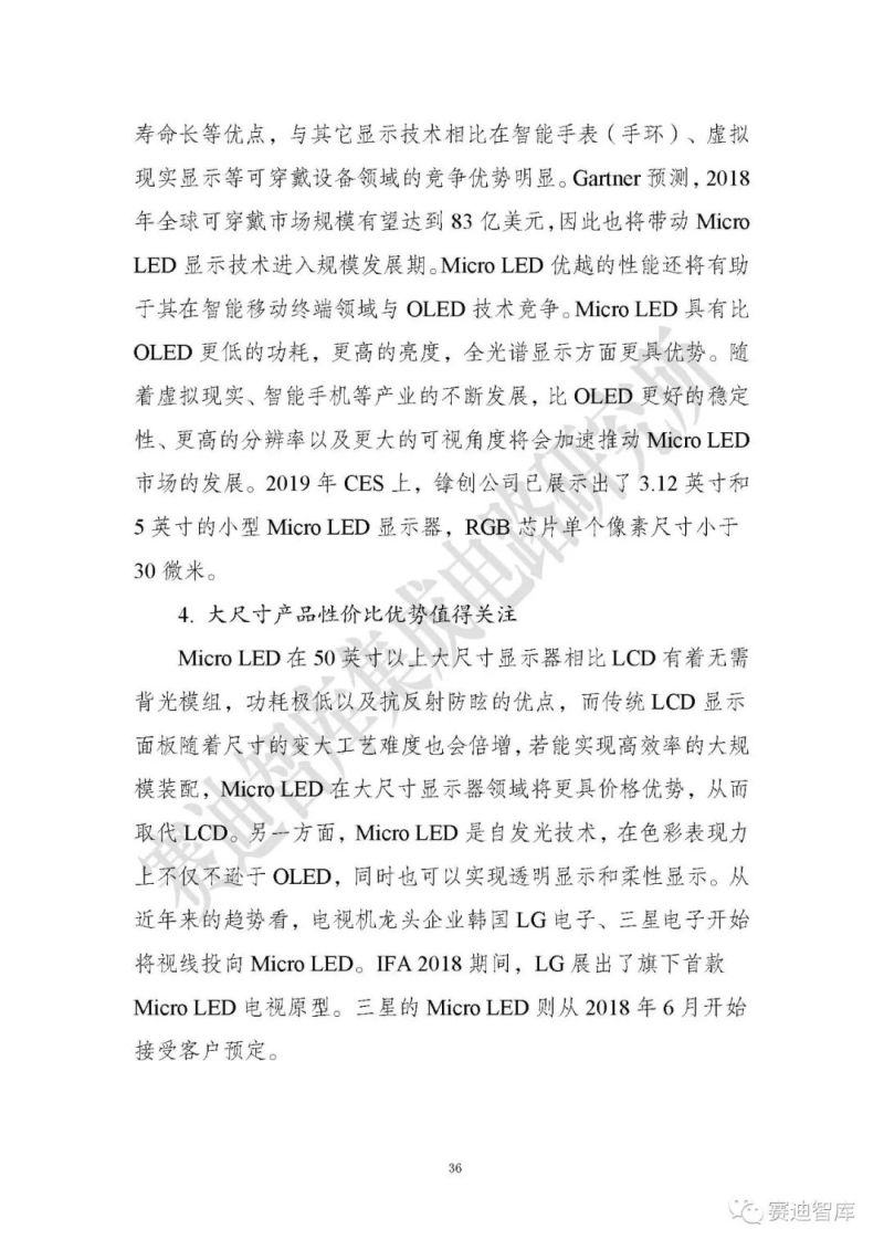 【全文】《Micro LED显示研究报告（2019）》