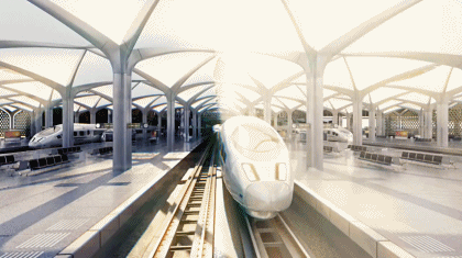 土豪又搞事了！沙漠中的星空高铁站！准备好光影梦幻的朝圣旅途