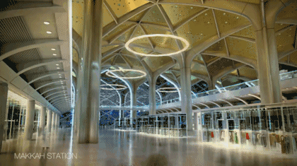 土豪又搞事了！沙漠中的星空高铁站！准备好光影梦幻的朝圣旅途