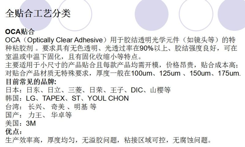 全贴合工艺介绍