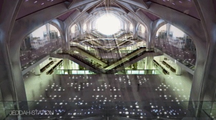 土豪又搞事了！沙漠中的星空高铁站！准备好光影梦幻的朝圣旅途