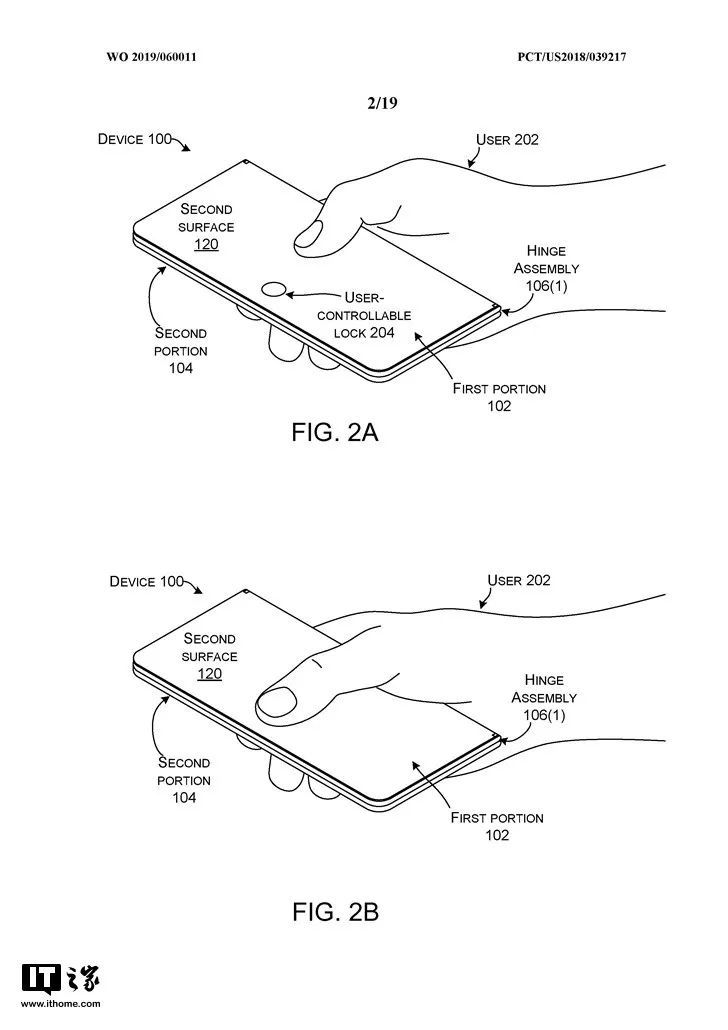 Surface Phone、OPPO、LG关于“折叠”的新专利
