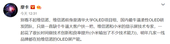 实至名归！维信诺柔性屏力挺小米MIX Alpha