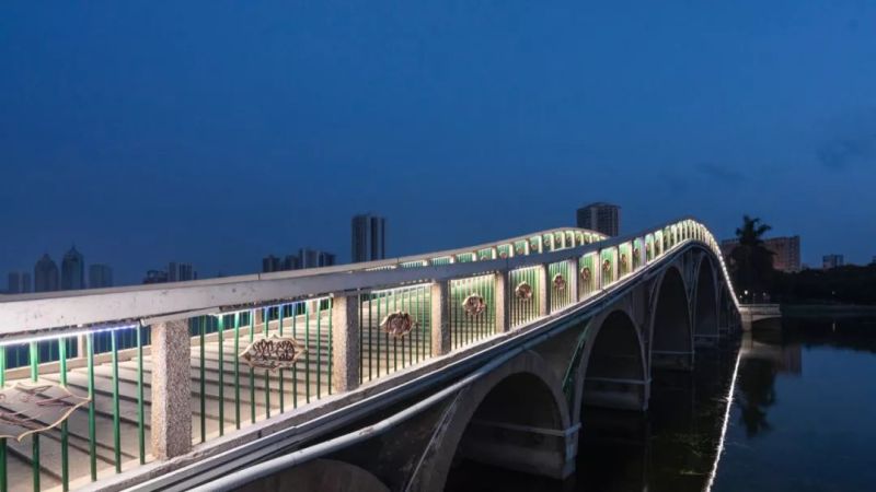 南湖公园夜景照明，打造南宁城市后花园