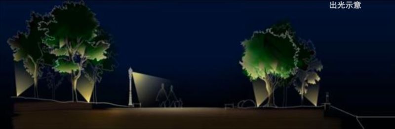 南湖公园夜景照明，打造南宁城市后花园