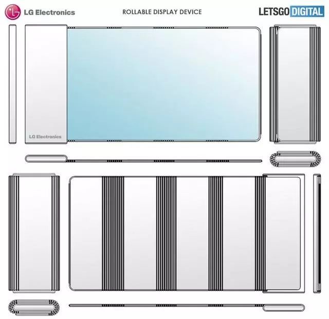 LGD这款卷曲屏专利厉害了！可拉伸至外壳周长两倍以上