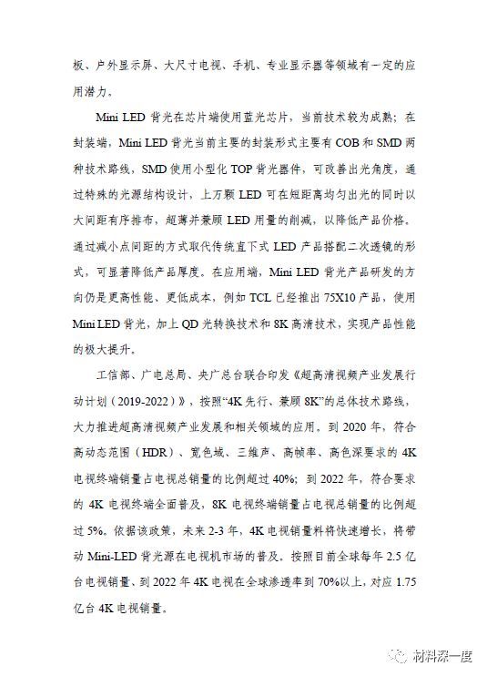 2019年LED行业季度分析报告