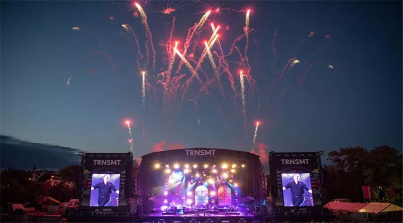 洲明雷迪奥透明屏闪耀苏格兰TRNSMT音乐节