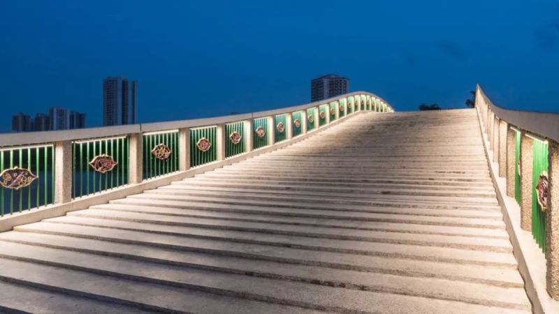 南湖公园夜景照明，打造南宁城市后花园