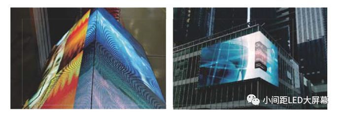 尖角过渡LED显示屏发明专利 实现转角屏技术