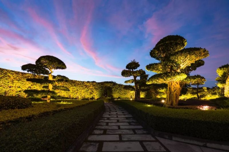 南湖公园夜景照明，打造南宁城市后花园