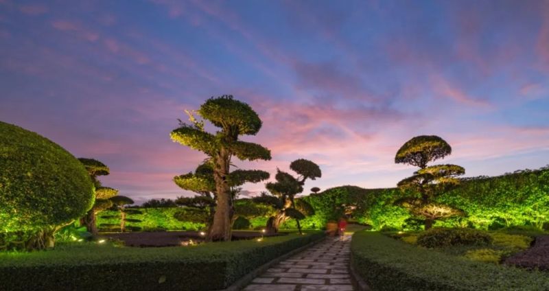南湖公园夜景照明，打造南宁城市后花园