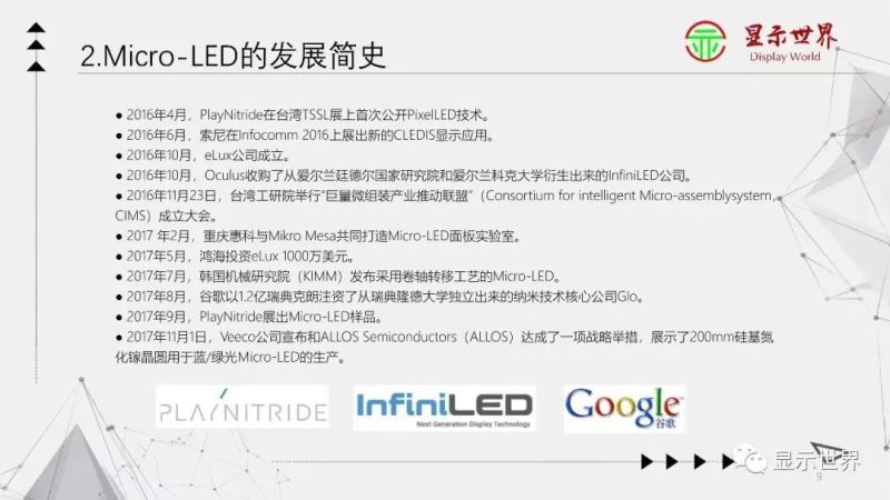 【光电科普知识】显示技术科普——Micro-LED