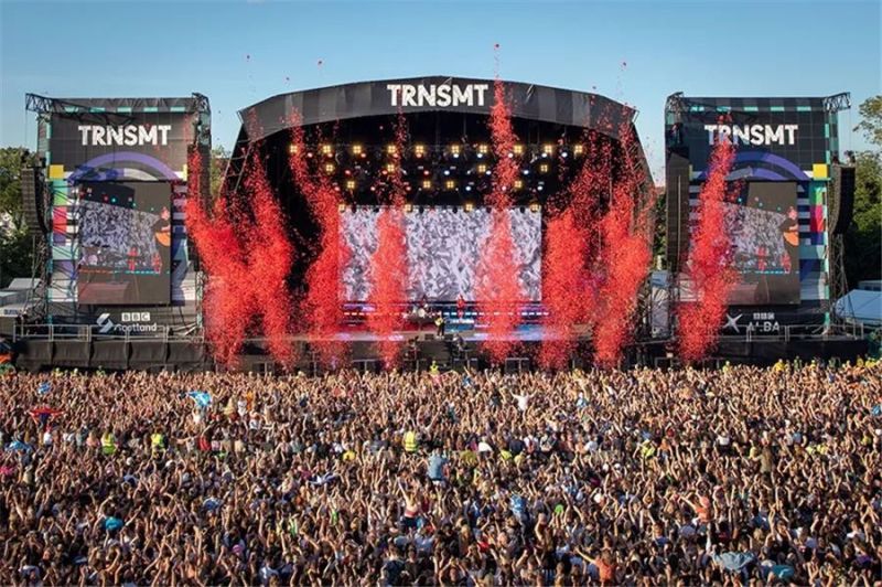 洲明雷迪奥透明屏闪耀苏格兰TRNSMT音乐节