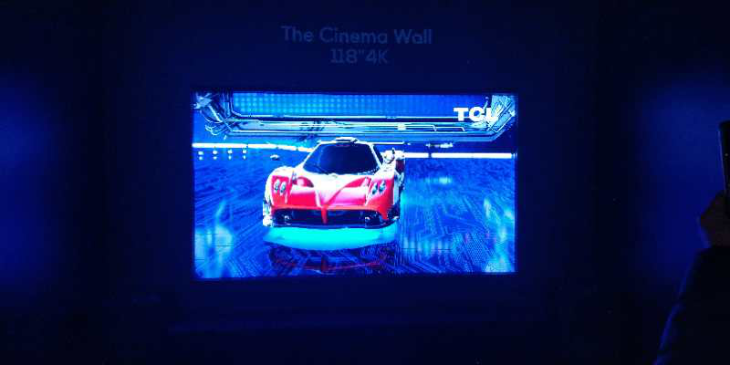 紧追三星，TCL 发布118寸Micro LED产品“The Cinema Wall“