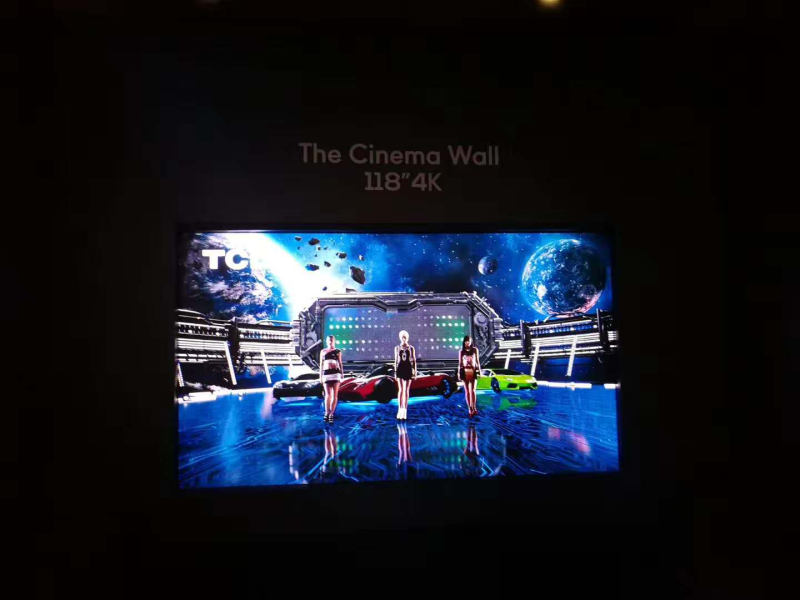 紧追三星，TCL 发布118寸Micro LED产品“The Cinema Wall“