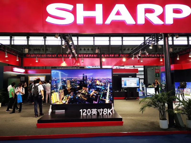 夏普展示120英寸AM Mini LED QD 8K电视