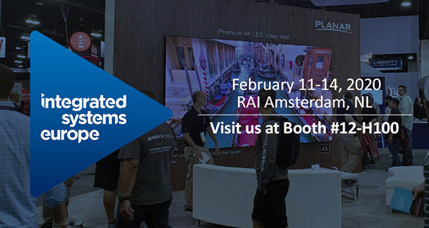 利亚德在ISE展示了0.6mmMicro LED视频墙