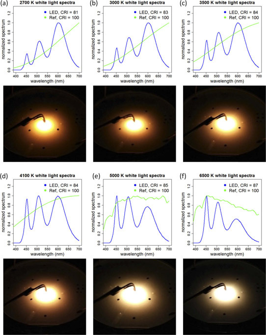 单片氮化铟镓白色LED