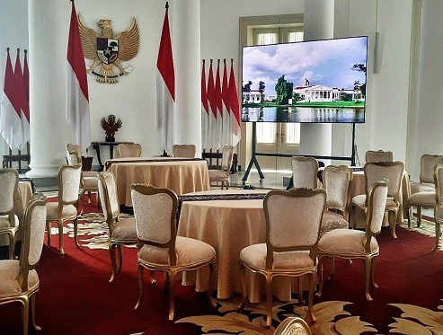 南向争光！中强光电AiO LED超薄显示屏成功进入印尼总统府