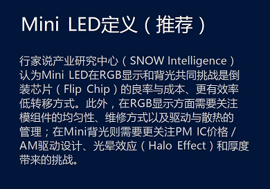 关于对LED显示行业内Mini技术和Micro技术的看法