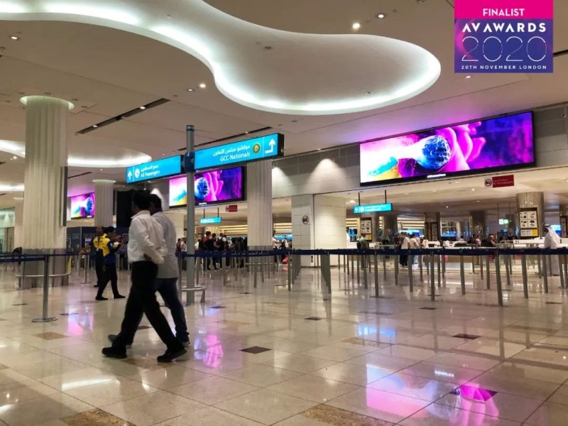 科技引人入胜|奥拓迪拜国际机场项目成功入围欧洲AVAwards大奖
