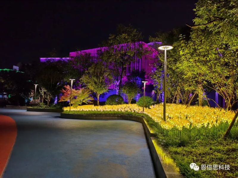 恩倍思以科技助力遵义新城 亮化绽放灯光节
