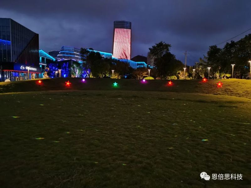 恩倍思以科技助力遵义新城 亮化绽放灯光节