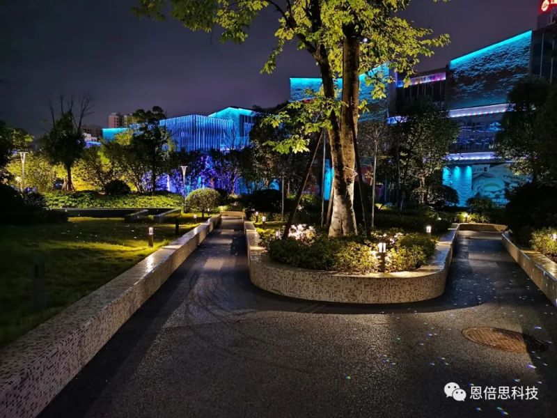 恩倍思以科技助力遵义新城 亮化绽放灯光节