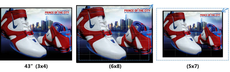 标准化显示尺寸下的LED显示