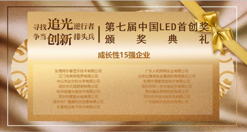 再获殊荣！希达电子荣膺“中国LED首创奖”两项大奖