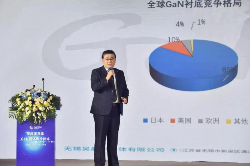 吴越半导体量产一厘米厚氮化镓晶体