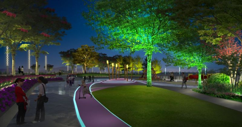 凤岗石马河：洲明用灯光演绎城市腾飞盛景