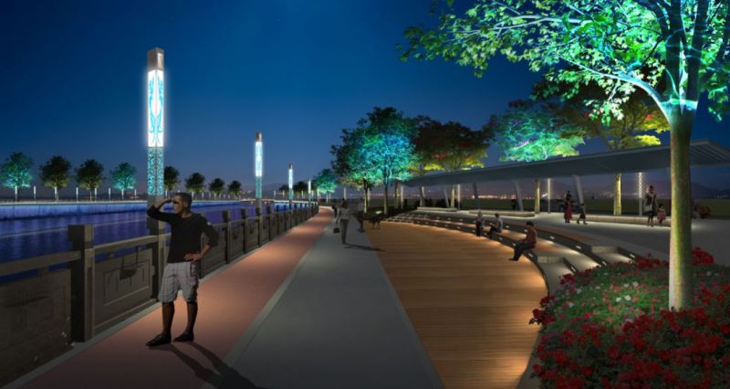 凤岗石马河：洲明用灯光演绎城市腾飞盛景