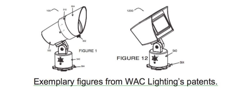 WAC Lighting对这家公司提起专利侵权诉讼