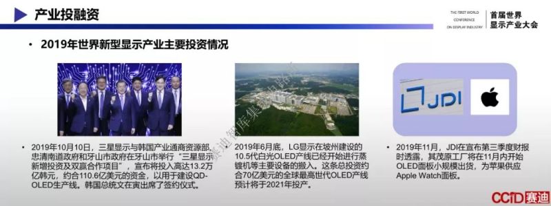 完整版PPT！赛迪智库发布《新型显示产业发展白皮书（2019年）》