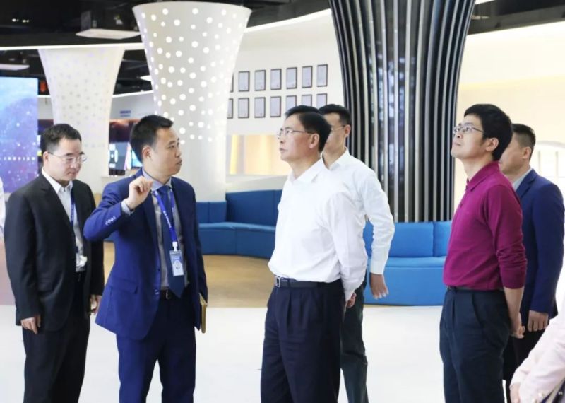深圳市委常委杨洪一行莅临洲明科技考察调研