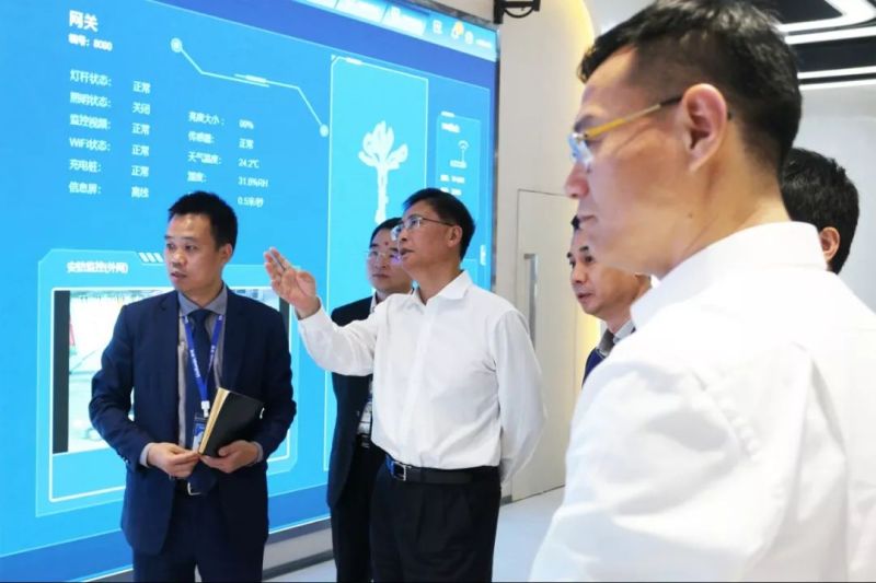 深圳市委常委杨洪一行莅临洲明科技考察调研