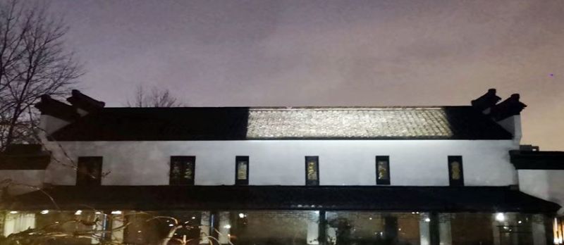 古建亮化利器|雅江光电远距离精准切割投光技术