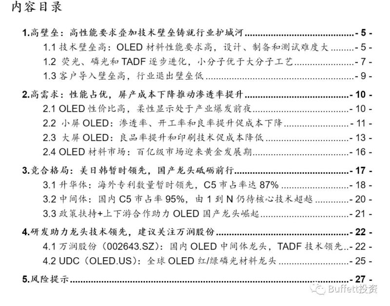 OLED发光材料行业深度报告